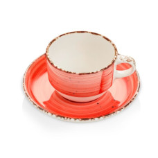Чашка з блюдцем Fine Dine Rubin 230 мл 775011
