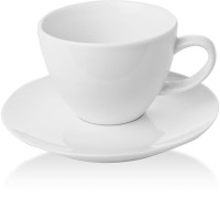 Елегантна чашка з блюдцем Bianco, 230 мл
