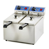 Фритюрниця електрична INOX EWT 6+6 л EF062