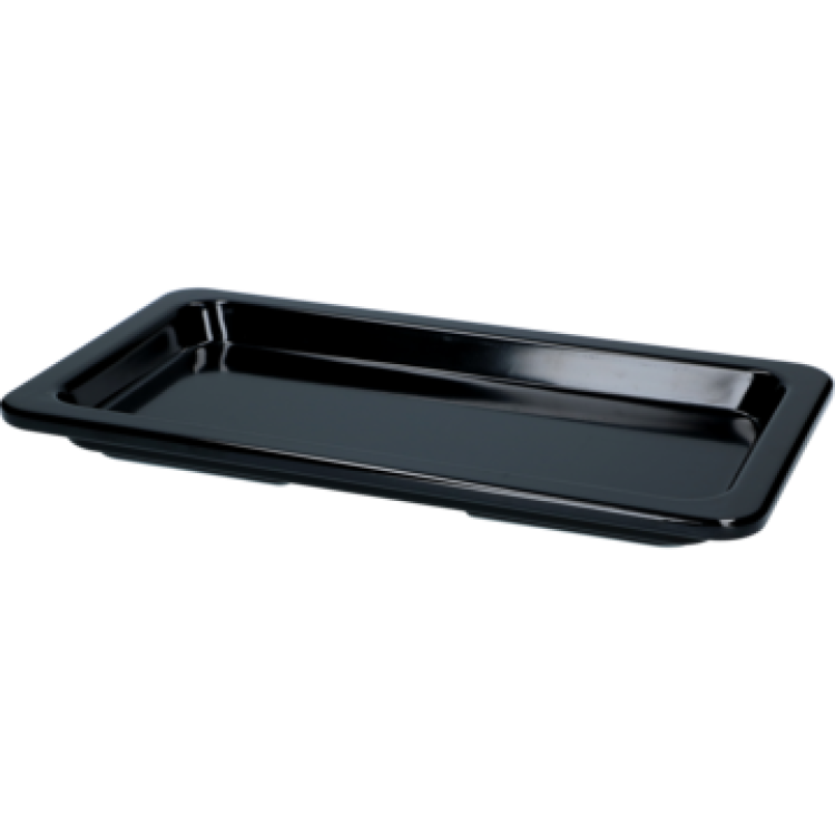 Гастроємність із меламіну з тонким обідком чорна Dalebrook GN 1/3 TB1450 - 325х176х30 мм, 0.3 л
