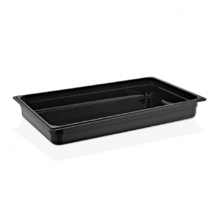 Гастроємність GastroPlast GN 1/1 h 65 мм полікарбонат чорна GNP-1165/B