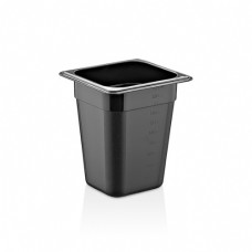 Гастроемкость GastroPlast GN 1/6 h 200 мм поликарбонат черная GNP-16200/B