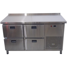 Холодильний стіл 4 ящики з бортом Tehma 1400х600х850 10749