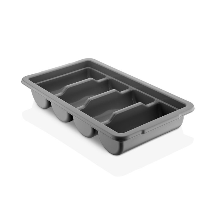 Контейнер для столових приборів GastroPlast (4 відділення) сумісний з GKL-04 сірий GK-04