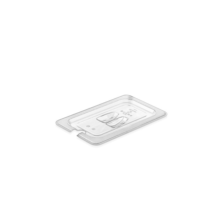 Кришка для гастроємності для гастроємності GastroPlast полікарбонат GN 1/4 з вирізом GNPL--0014N