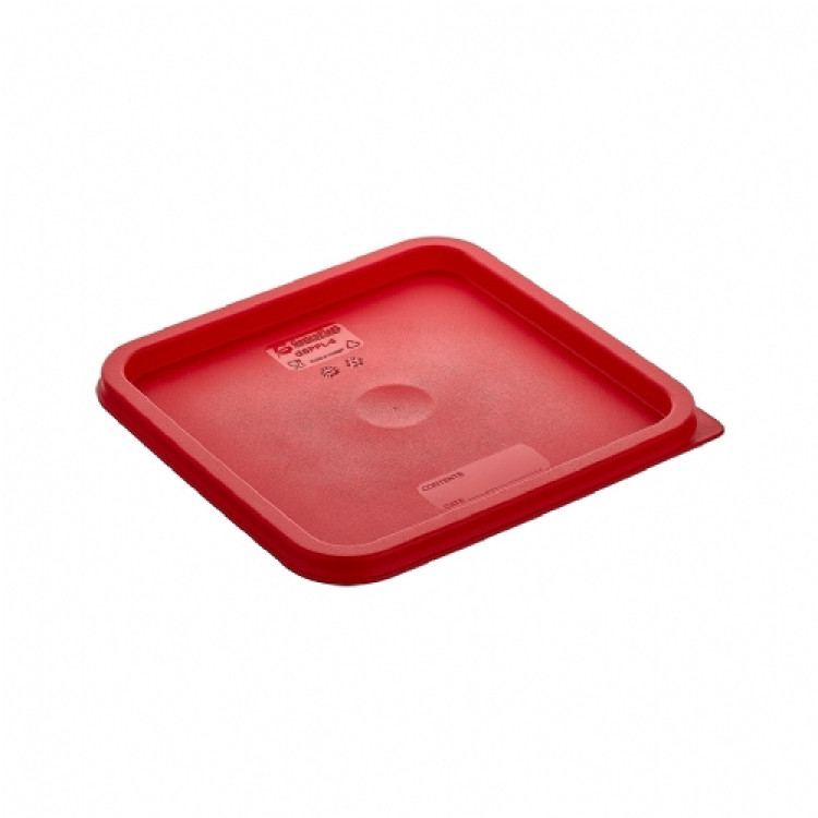 Крышка для контейнера Gastroplast поликарбонат 5,7/7,6 л квадратная красная GSPPL-6R