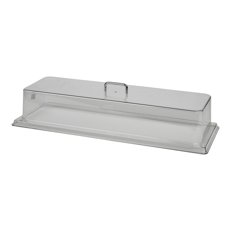 Кришка-ковпак Cambro з торцевим вирізом полікарбонат 672x254x159 мм прозора RD926CW