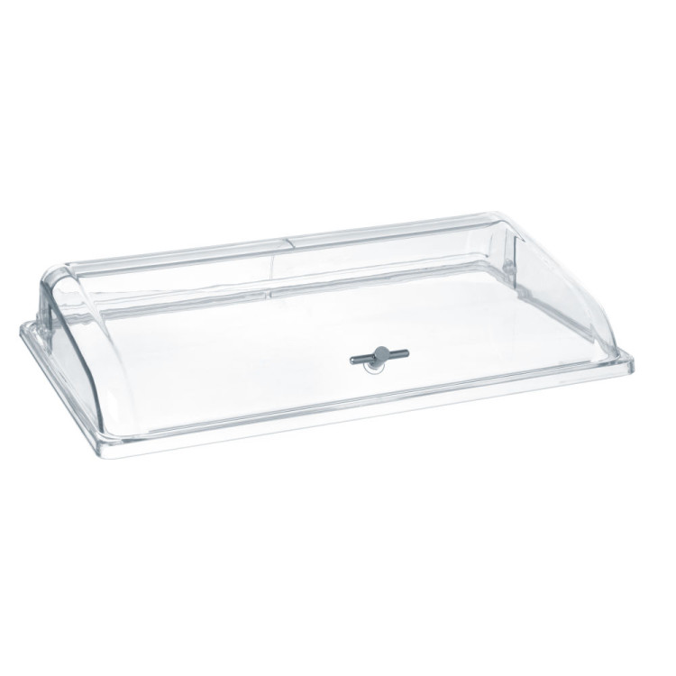 Кришка для підносу Hendi Rolltop полікарбонат GN 1/1 545х335х(Н)95 мм прозора 866009