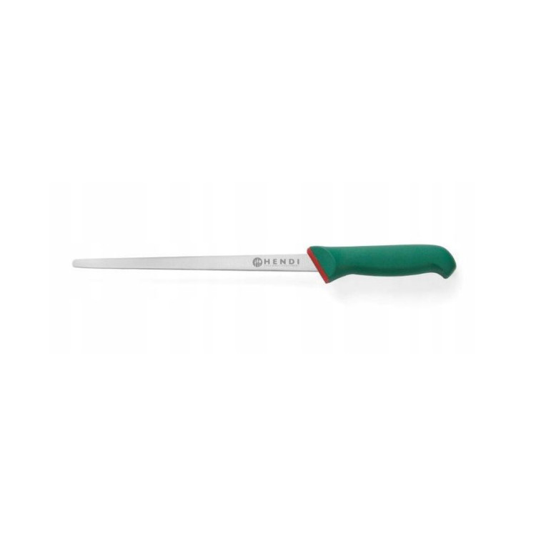 Нож для ветчины узкий Hendi Green Line 290 мм зеленый 843345