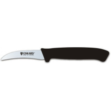 Ніж кухонний OSKARD 65 мм вигнуте лезо чорний NK 036