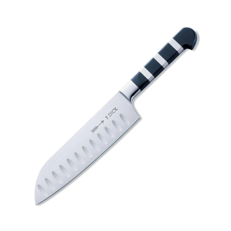 Ніж Сантоку DICK 1905 Santoku 180 мм з насічками чорний 81942182K