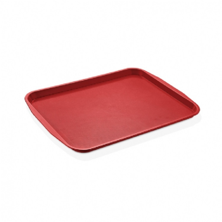 Поднос с ручками Gastroplast Fast Food ABS 360х460 мм красный GT-3646R