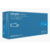 Рукавички нітрилові Nitrylex Classic блакитні розмір M 30095003