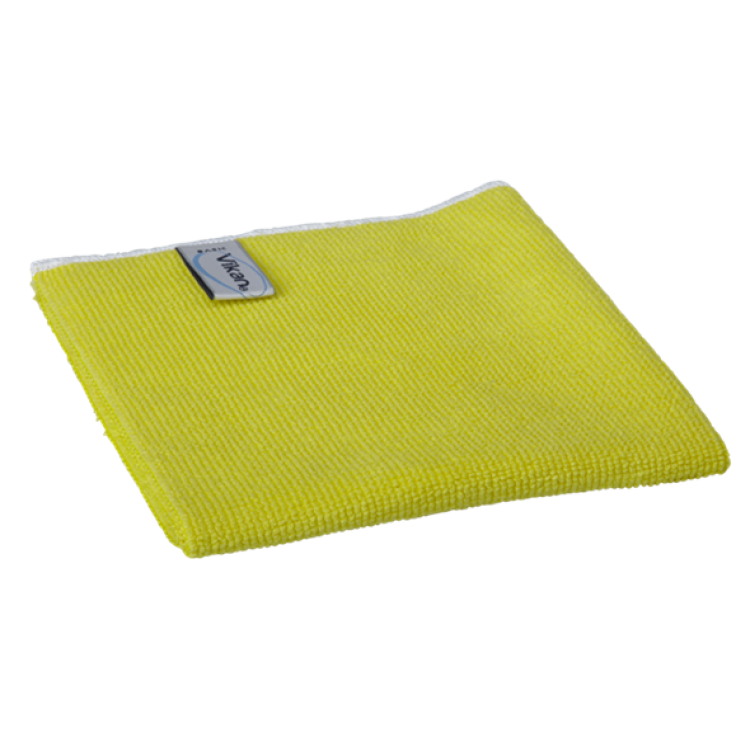 Салфетка Basic Vikan из микрофибры 400х400 мм желтая 691146