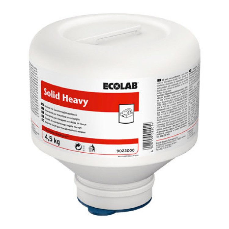 Засіб для миття посуду в посудомийних машинах (твердий) Ecolab Solid Heavy 4,5 кг 9022000