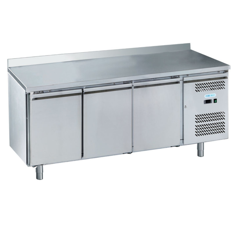 Стол морозильный 3-х дверный с бортом Forcold G-GN3200BT-FC