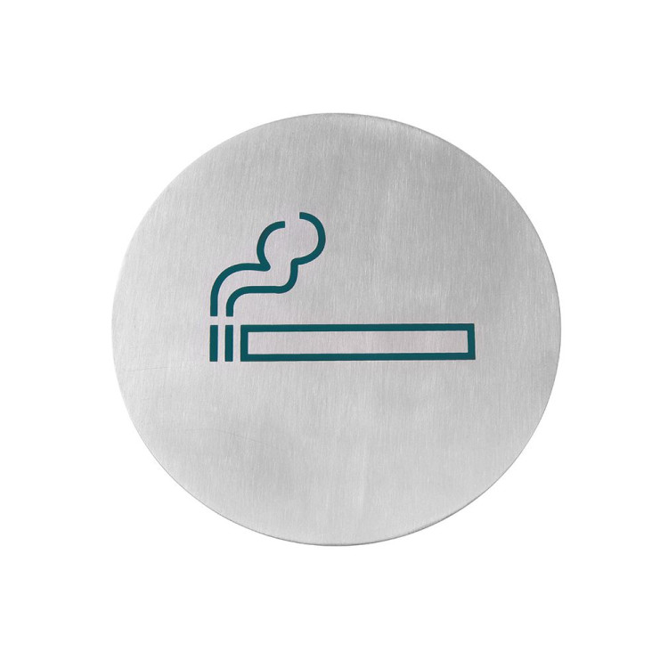 Табличка інформаційна самоклеюча Hendi Місце для куріння Ø160 мм 663820