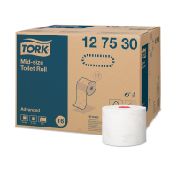 Туалетная бумага Tork Advanced Mid-size в миди рулонах мягкая 127530