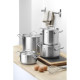 Каструля висока з кришкою Hendi Kitchen Line 9 л Ø240x(H)200 мм 837306