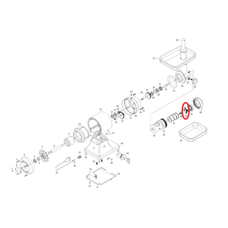Ніж для професійної мясорубки модель 22 100004 (CF22) Salvinox/Salvador