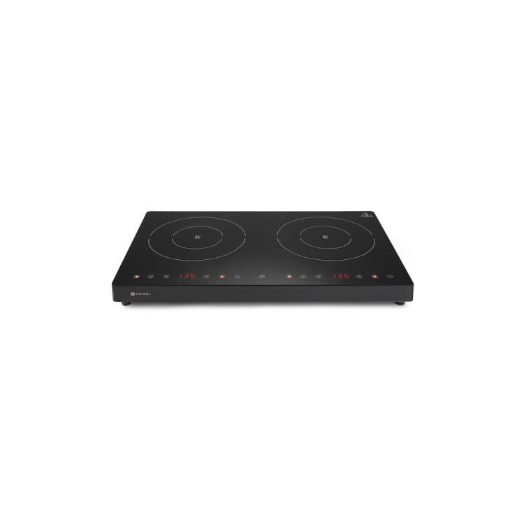 Плита индукционная двойная черная Line - 230V / 3500W - 608x370x(H)61 mm