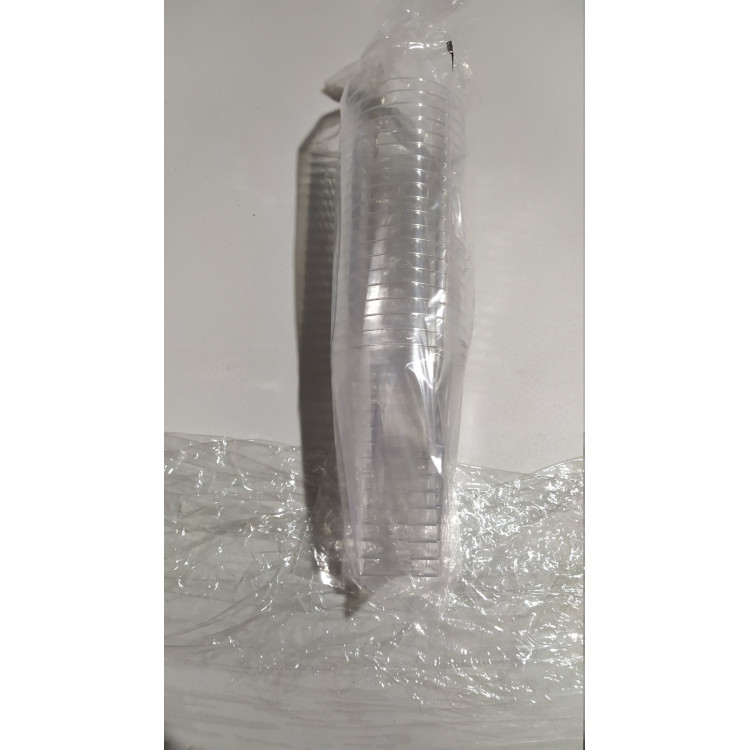 Склянка одноразова з пластику Gastroplast з квадратним дном 300 мл прозора GCD-01