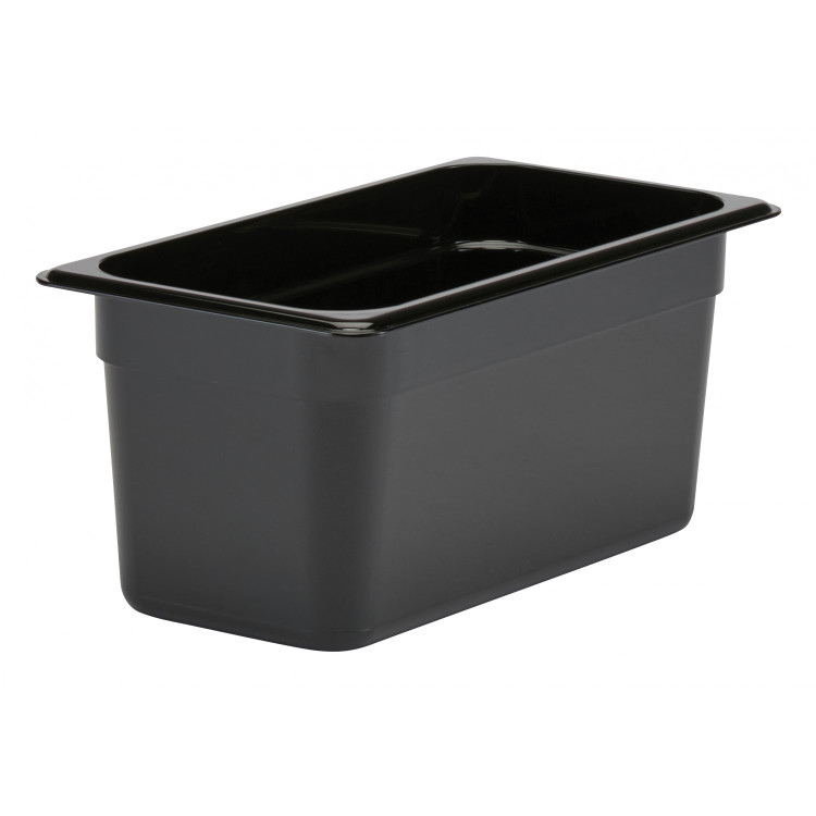 Гастроємність Cambro полікарбонат GN 1/3 176х325х150 мм 5,3 л чорна 36 CW/110