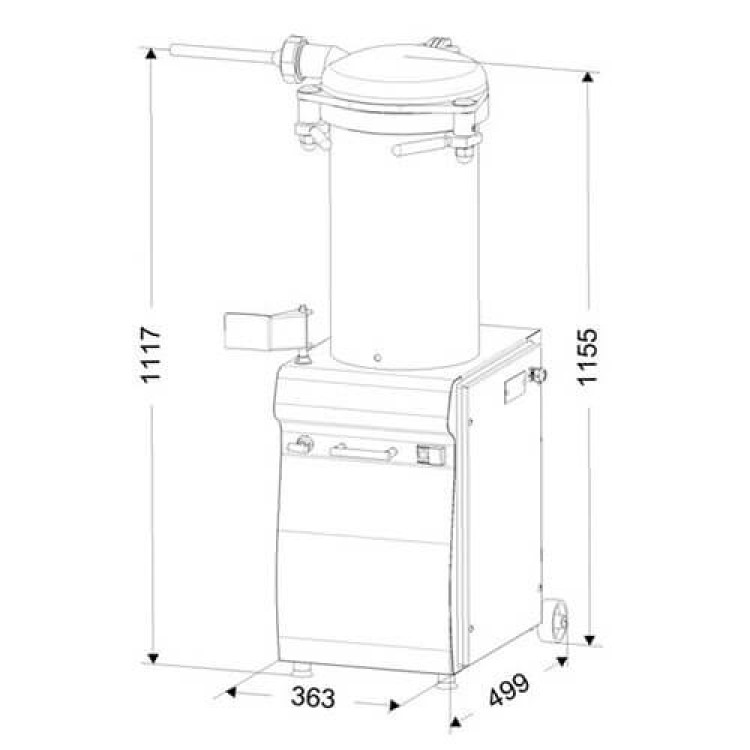 Шприц ковбасний Dadaux 25 кг PHX 25
