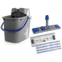 Набор для уборки Filmop Easy wash (серое ведро с синей ручкой 15 л, моп и держатель) 0000SE2815UA