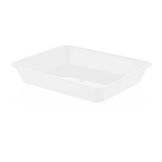 Гастроємність GastroPlast PC GN 1/2 50 мм із білого полікарбонату GNP--001250SW/W