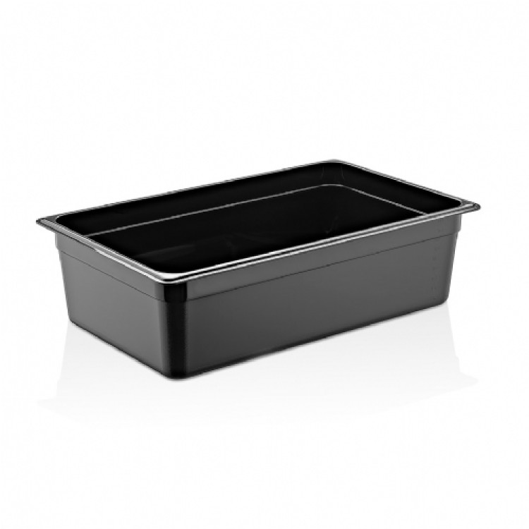 Гастроємність GastroPlast GN 1/1 h 150 мм полікарбонат чорна GNP-11150/B