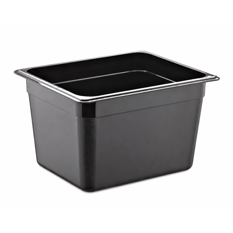 Гастроємність GastroPlast GN 1/2 h 200 мм полікарбонат чорна GNP-12200/B