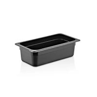 Гастроємність GastroPlast GN 1/4 h 100 мм полікарбонат чорна GNP-14100/B