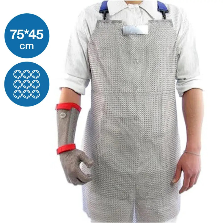 Фартух кольчужний металевий Niroflex 75х45 см type 4,2 розмір L AS1045750000