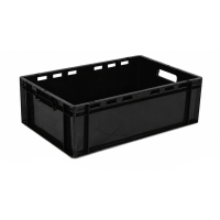 Ящик 600*400*200 ST6420L-1220 суц. з вент., тип.1, чорний ST6420L-1220BL