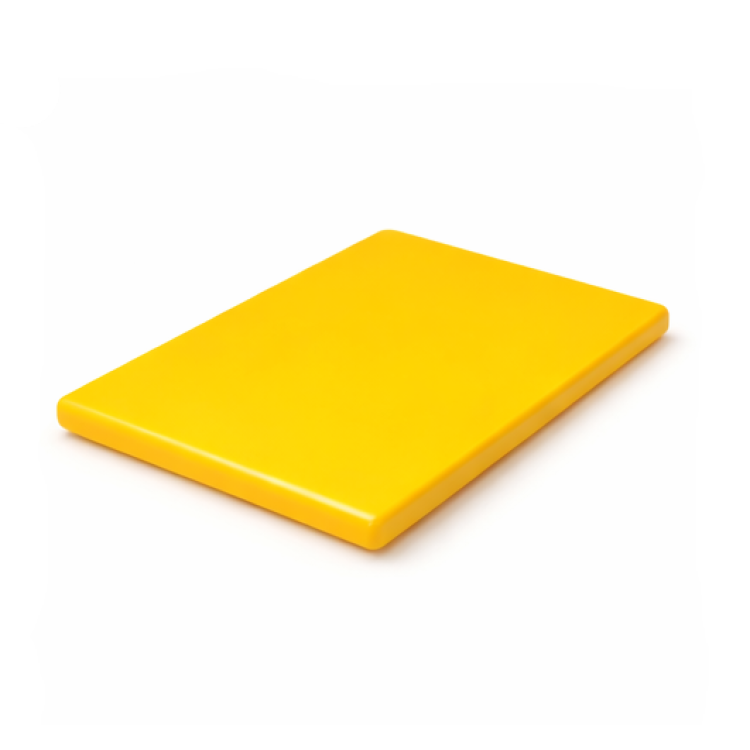 Дошка обробна Yelkar Plastik 400x300x10 мм заокруглені краї HACCP жовта YP 1301-1 Yellow