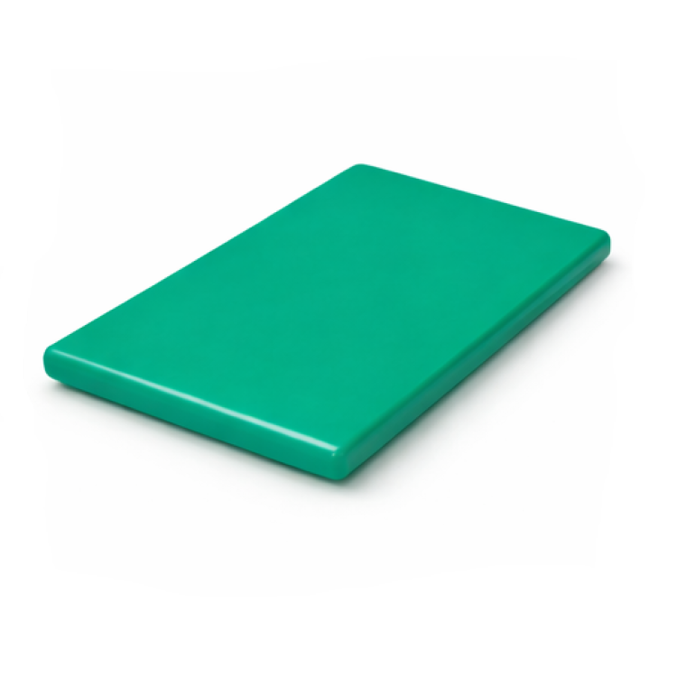 Дошка обробна Yelkar Plastik 300х400х15 мм заокруглені краї HACCP зелена YP 1302-1 Green