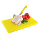 Дошка обробна Yelkar Plastik 300х400х20 мм гострі краї HACCP жовта YP 1303 Yellow