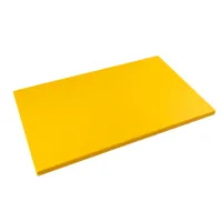 Доска разделочная Yelkar Plastik 300х500х20 мм острые края HACCP желтая YP 1402-1