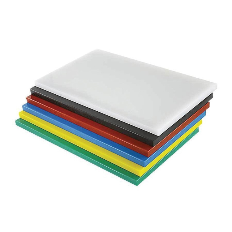 Дошка обробна Yelkar Plastik 300х400х10 мм гострі краї HACCP біла YP 1301 White