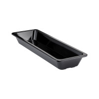 Гастроемкость из меламина с тонким ободком черная Dalebrook GN 2/4 TB1465 - 530х162х65 мм, 2.3 л