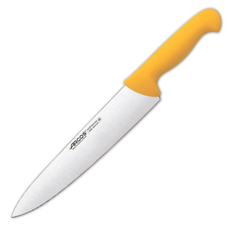 Нож поварской Arcos 2900 250 мм желтый 292210