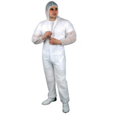 Комбінезон поліпропіленовий на блискавці (01 Білий,30, 2XL, 10), 7% 01-042XL