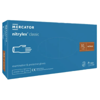Рукавички нітрилові оглядові NITRYLEX® CLASSIC нестерильні неприпудрені розмір XL 50 пар/пач