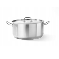 Каструля низька з кришкою Hendi Kitchen Line 12 л Ø320x(H)150 мм 836040