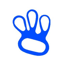 Поліуретановий тримач Glovefitter для кольчужних рукавиць, синій (1 шт) 01863