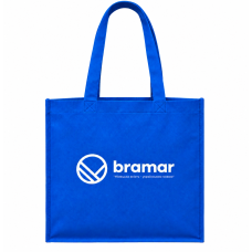 Сумка-шопер Bramar 360х360 мм синяя с логотипом