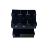 Органайзер барний 3+3 вертикаль (31x22x33) чорний