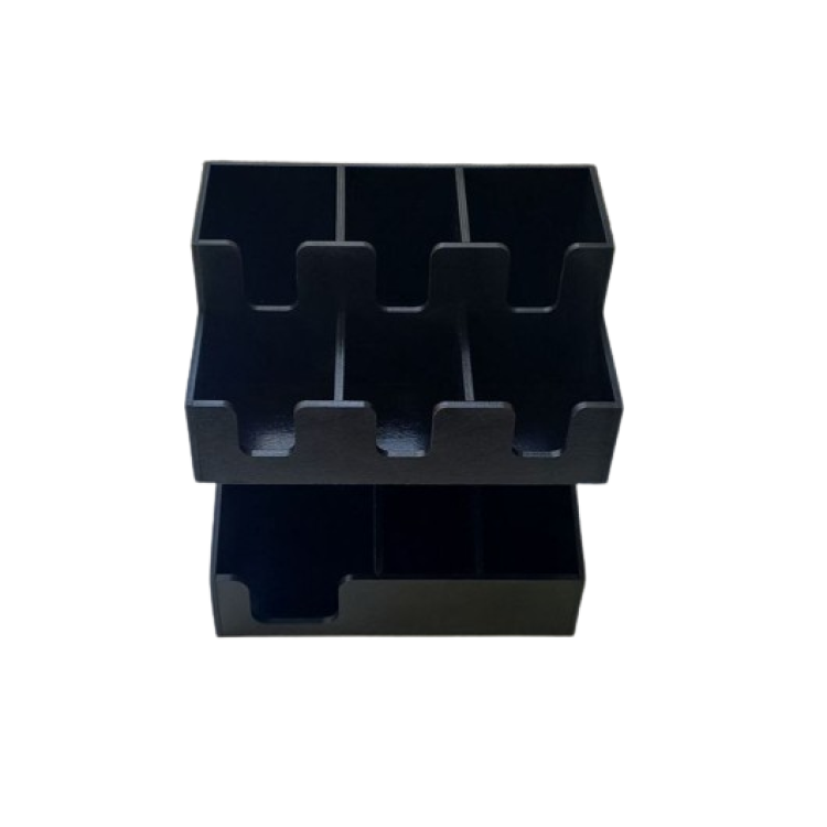 Органайзер барный 3+3 вертикаль (31x22x33) черный