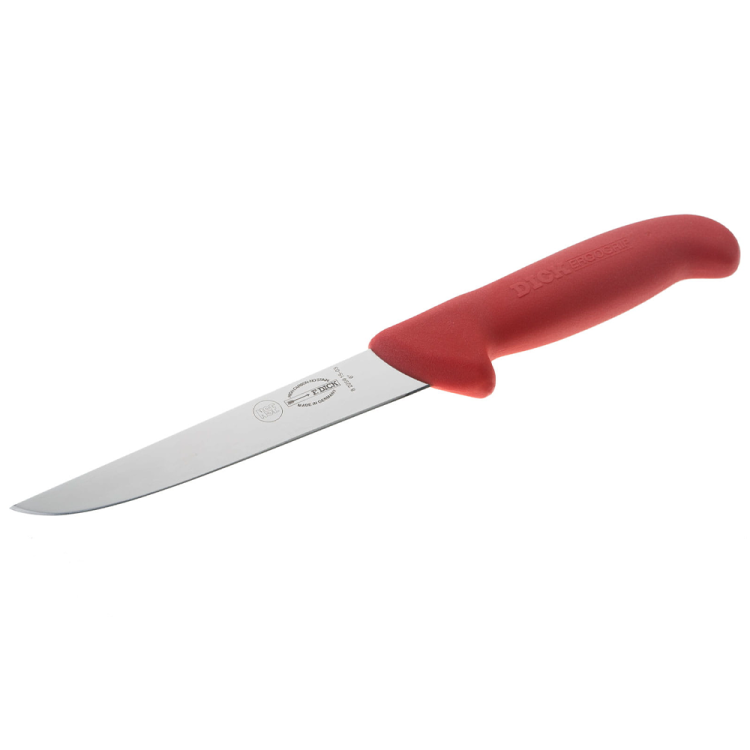 Ніж обвалювальний DICK ErgoGrip 150 мм жорсткий червоний 82259150-03